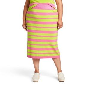 Victor Glemaud for Target Striped Midi Sweater Skirt